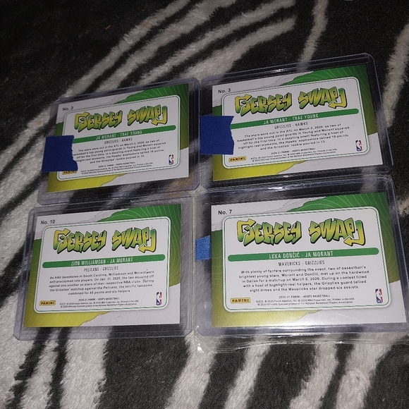 2020-21 NBA Hoops 4 card Ja Morant Jersey Swap Lot - Picture 2 of 10